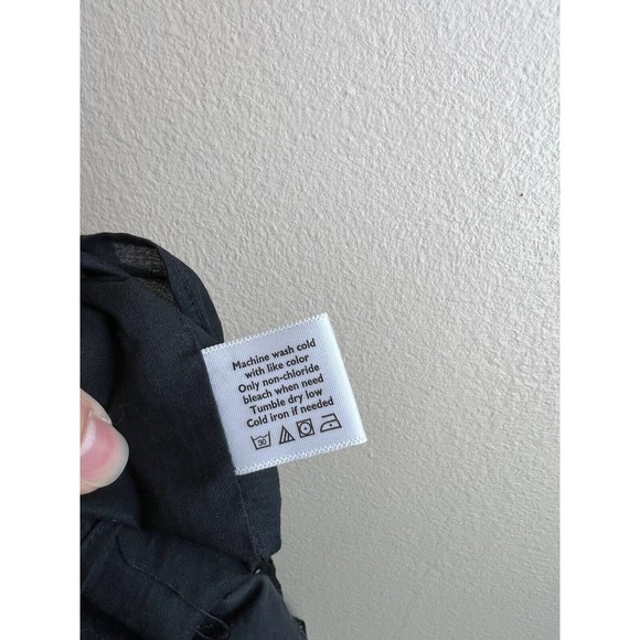 NEW Roller Rabbit Black Arista Dress Eyelet Ruffle Smock Long Sleeve Mini Boho S - Picture 12 of 12